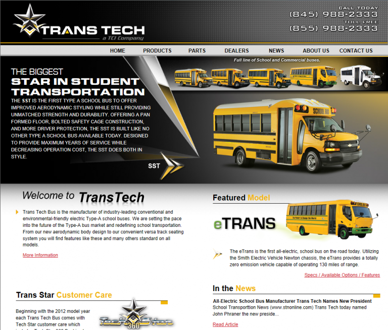 Trans Tech Launches New site and Rebranding Initiative — Leonard Bus Sales Inc.