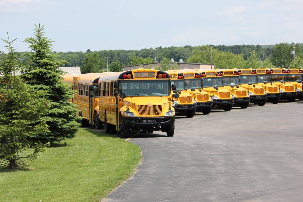 The IC Bus CE Series Gasoline Type C School Bus is now in Production