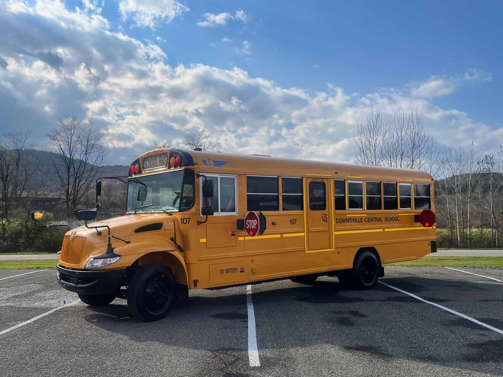 Leonard Bus Sales Delivers its First AllElectric IC Bus CE Series School Bus to Downsville